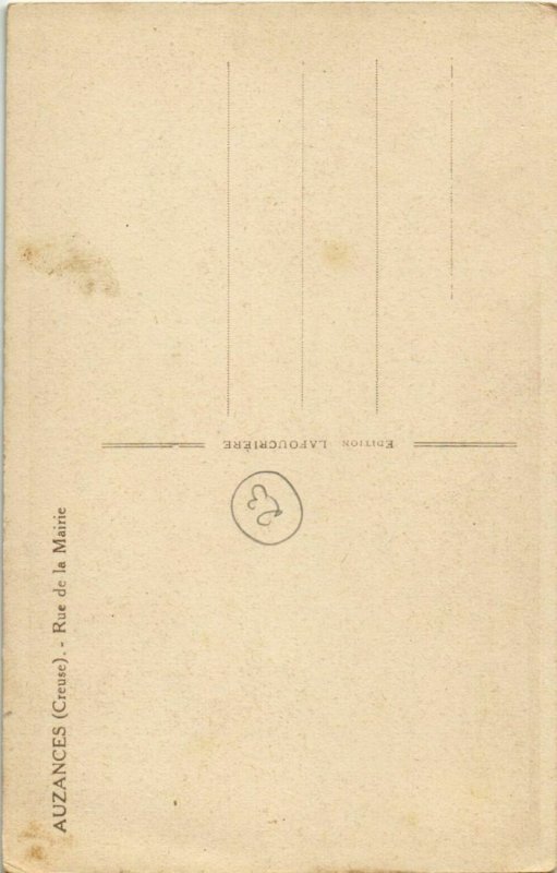 CPA Auzances Rue de la Mairie FRANCE (1050547)