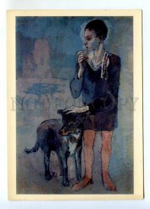 522806 USSR 1973 artist Pablo Picasso boy with dog Hermitage circulation 40000