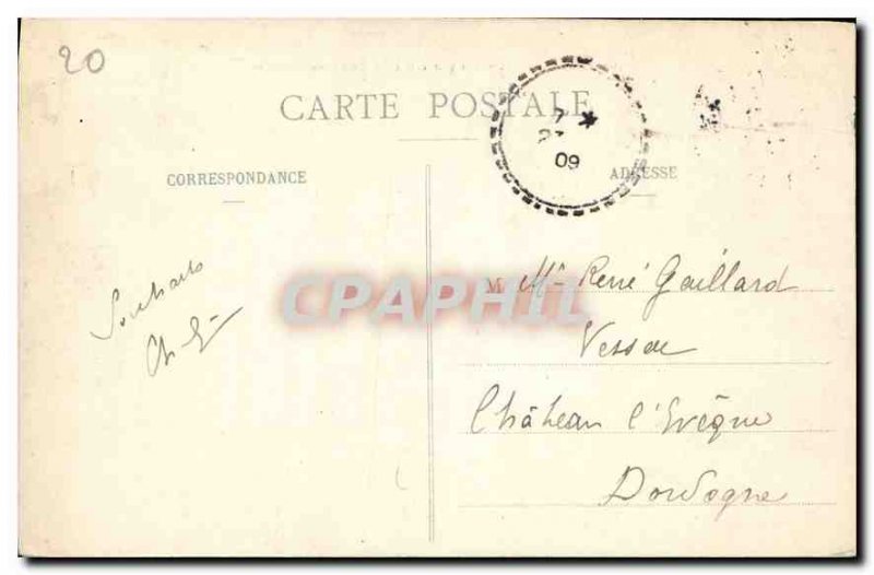 Old Postcard Chambery General view and Mountain Cat