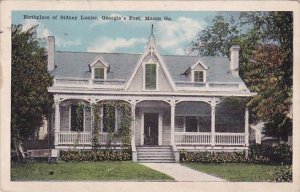 Georgia Macon Birthplace Of Sidney Lanier Georgias Poet