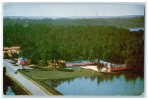 c1950s Lakeshore Motor Court And Restaurant View Hartsville SC Unposted Postcard