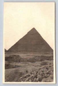 RPPC  Pyramids of Giza   Cairo  Egypt    Postcard