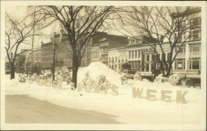 Watertown NY Winter Sports Week c1920s-30s Real Photo Postcard