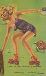 1940s sexy pin up girl Bull Run Mutoscope ZOE ZERT 6859