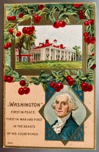 Vintage Victorian Postcard 1901-1910 Washington - George Washington, Mt. Vernon