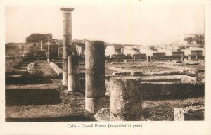 Italy Ostia ruins of large grane stockpile