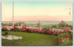 Chatham Massachusetts~Author Joseph C Lincoln Garden~Windmill~Pond~c1910