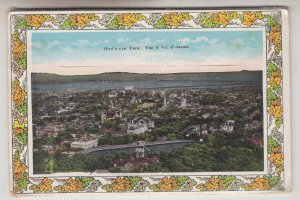 P2470, vintage postcard foldout 9 page views montreal canada