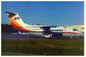 Air Pac BAe 146 at Anchorage 1984 Airplane Postcard