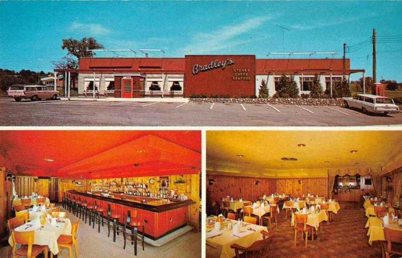 Middletown New York Bradley's Restaurant Vintage Postcard JE359230