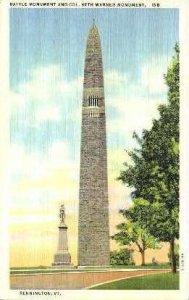 Battle Monument - Bennington, Vermont VT Postcard