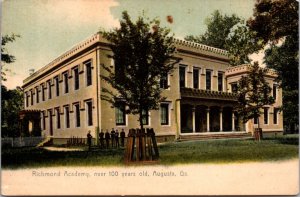 Postcard Richmond Academy Military in Augusta, Georgia