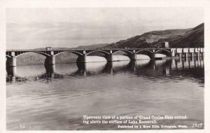 RPPC: Upstream View of a Portion of Grand Coulee Dam, See Remark (PC1121)