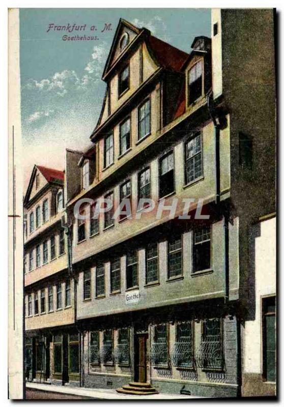 Old Postcard Frankfurt am M Goethehaus