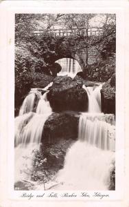 BR75310 bridge and falls rouken glen real photo   glasgow  scotland