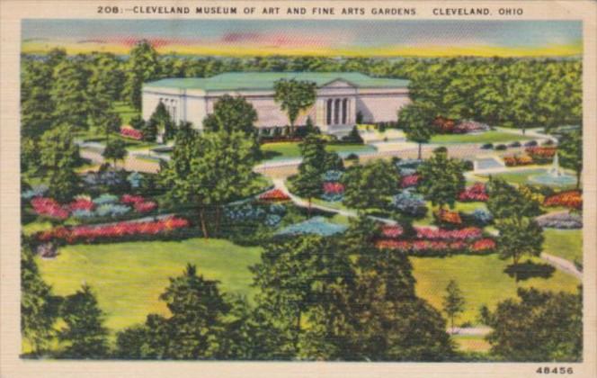 Ohio Cleveland Museum Of Art and Fine Arts Gardens 1944