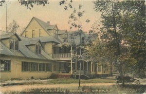 Dixon Illinois Assembly Hotel occupation roadside hand colored Postcard 24-8105