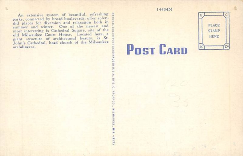 Cathedral Square  Milwaukee WI 