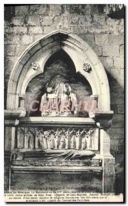 Old Postcard Souvigny Interior of & # 39eglise