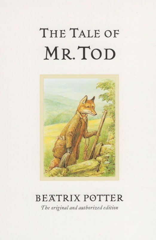 The Tale Of Mr Tod Beatrix Potter Book Postcard