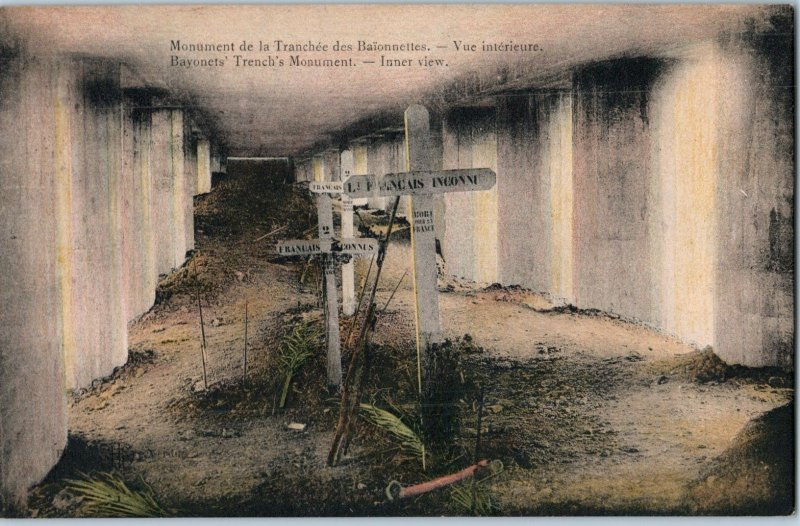 Trench of Bayonets in Douaumont-Vaux, France Postcard