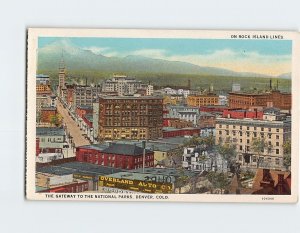 Postcard On Rock Island Lines, The Gateway To The National Parks, Denver, CO