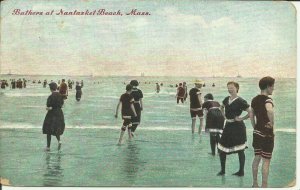Bathers At Nantasket Beach, Mass.