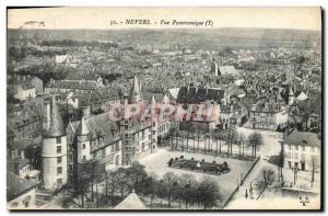 Old Postcard Nevers Panoramic