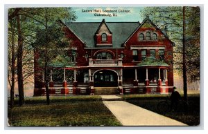 Ladies Hall Lombard College Galesburg Illinois IL UNP DB Postcard Y5