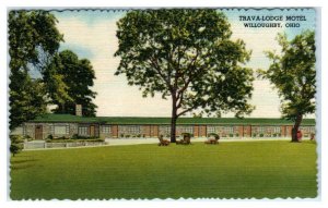 WILLOUGHBY, Ohio OH ~ Roadside TRAVA LODGE MOTEL c1940s Lake County Postcard