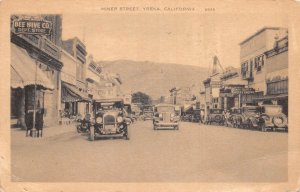 Yreka California Miner Street, Sepia Tone Photo Print Vintage Postcard U6952