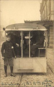 Lyon France WWI Ambulance Life Saving Real Photo Postcard GREAT IMAGE #3