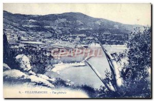 Old Postcard Villefranche Vue Generale