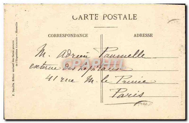 Postcard Old National Exhibition and Marseille 1922 Colonial Dancers Cambodia...