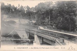 BF16086 chaumont la marne le pont canal et le tunnel france