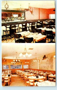 NEW YORK, NY ~ Restaurant Bar FISHERMEN'S NET ca 1950s-60s Roadside Postcard