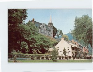 Postcard Stagecoach Inn and St. Peter's Church, Harpers Ferry, West Virginia