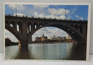 Bridge Saskatchewan Canada Vintage Postcard