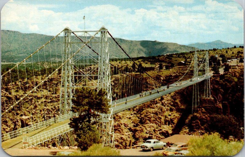 Colorado Canon City Suspension Bridge Over Royal Gorge