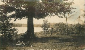 Michigan C-1910 Mill Lake from Beeches AS IS RPPC Photo Postcard 22-8470