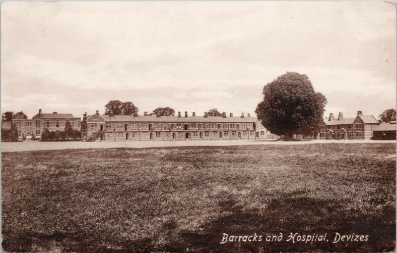 Barracks and Hospital Devizes Wiltshire England UK Unused Postcard E43