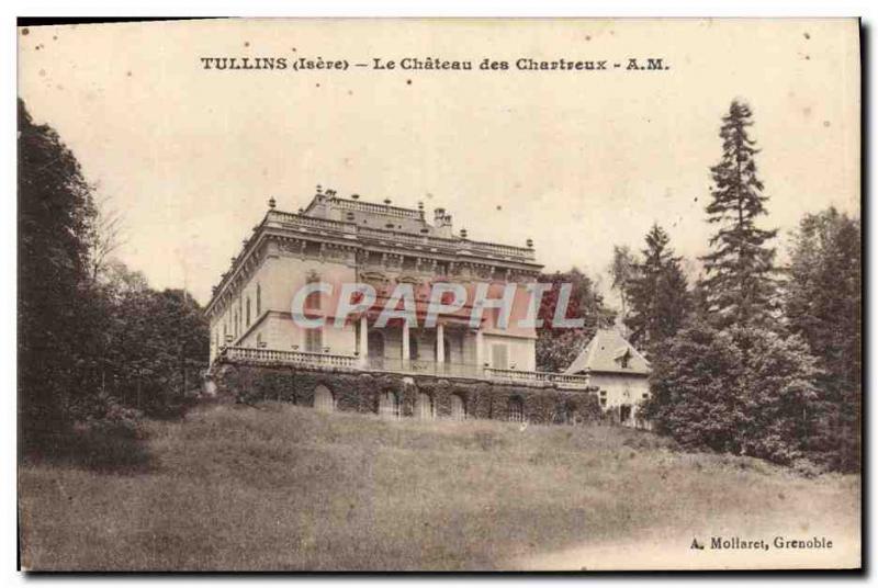 Old Postcard Tullins Le Chateau des Chartreux