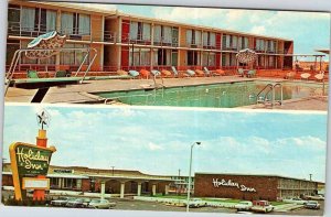 Postcard LODGE SCENE Tucumcari New Mexico NM AM8933