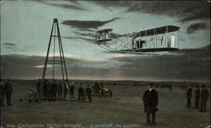 Pioneer Aviation Airplane Biplane Wilbur Wright c1910 Postcard