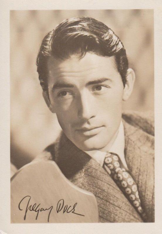 Gregory Peck Printed But Hand Apperance Signed Photo