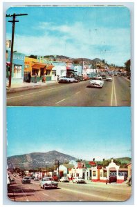 Baja California Mexico Postcard Principal Street International Highway c1950's