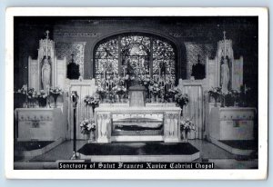 New York City New York Postcard Sanctuary Of Saint Frances Xavier Cabrini 1953