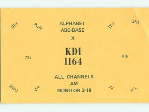 Vintage Qsl Ham Radio Card Hutchinson Kansas KS t1727