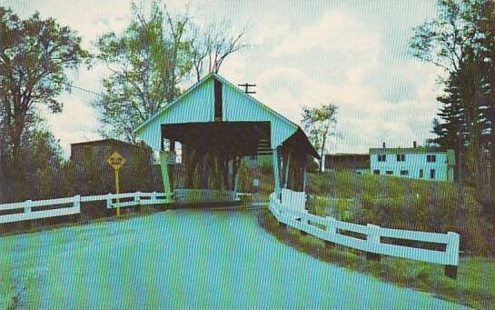 Covered Bridge One Of The Five Old Covered Bridges In Lyndon Vermont