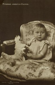 belgium, Princess Joséphine Charlotte (1930s) RPPC Postcard